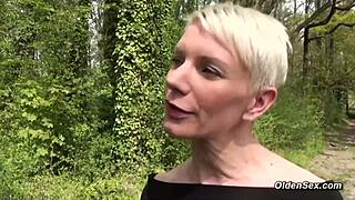 Milf Snagged in Forest for a Rough Young 18+ Fuck Session