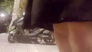 Shemale Ting Xuan puts on butt plug and masturbates outdoors 😏