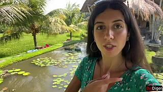 Bold Cumwalk: Eating Pasta Carbonara with Sperm on Face in Public Cafe