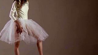 Blonde Russian Gymnast Stretching Naked