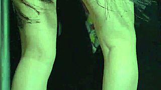 college babe's big ass bounces in soapy shower fun