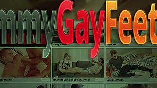 twinks with sexy feet suck cock and pound hard in kinky action