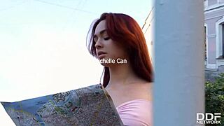 petite teen michelle can rides her boyfriends veiny cock in the morning