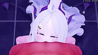 Hina strips naked in this hentai scene 😘