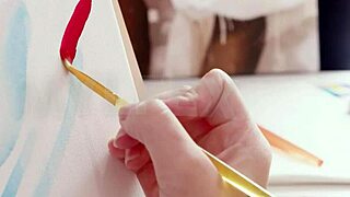 Mylfex - Mommy cheers up her artist babe with hot licks! 😍