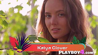 Stunning Russian babe Katya Clover in nature