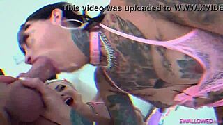 These stupid sloppy hoes gag on cocks while deepthroating.