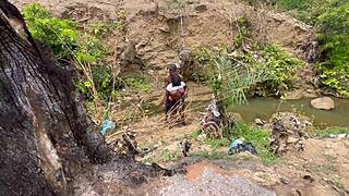 we fucked in the forest with huge tits and ass worshiping