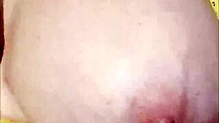 excited housewife flashes her big tits while driving outdoors