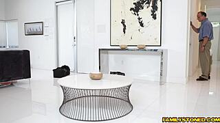 My horny stepmom begging for my dick in her milf pussy