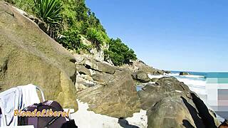 Hey, Check Out This Beach Trailer with Microbikini and Public Action!