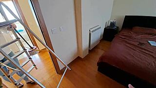 Latina maid with creamy pussy seduced in jeans and flip flops for a massage