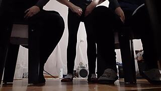 While I was masturbating to my two girlfriends, they were both doing the same to me