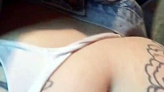 Pumpkin Electrik shakes her big ass in thong.