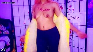 Amateur ebony teen shows off her sexy body to eager horny fans online.