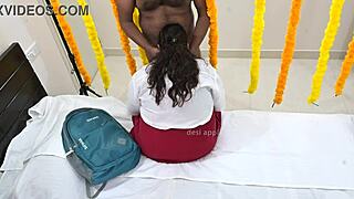 A cute schoolgirl is having her first sex with uncle in the kinkiest way