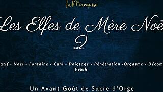 Mother Christmas's elves 2 - french dirty talk action