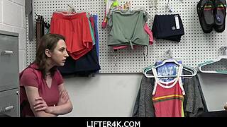 Tristan Summers Fucks Officer Giovanni Francesco in the Office After Being Caught