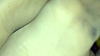 Homemade Footjob Teasing With Sheer Nylons And Dirty Toes