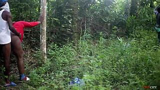 Let me join the hardcore outdoor fuck with her bent over ass