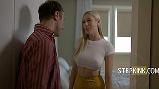 Bound Blonde Teen Pornstar In BDSM Bondage Gets Hardcore Cock And Handjob!