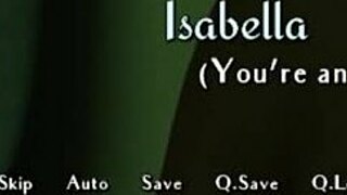 Busty Brunette Teacher Blows College Student, Swallows Juicy Cum in Anime Scene