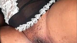 Black Maid Craves Young 18+ Guy for Hard Fucking in Homemade Clip