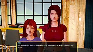 my new family game with redhead milf and brunette