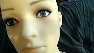 fucking my new sex doll marina with chubby ass and small cock