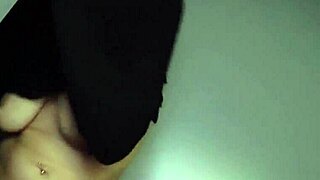 The petite blonde cuckolds her husband at the gloryhole, then comes home to fuck him passionately