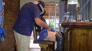 close-up view of pussy getting fucked hard, leading to intense squirting right after a creampie