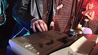 tyler faith foxy and paul chaplin in a fetish bdsm orgy