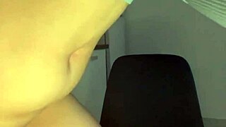 young amateur licks big tits in close-up anal fucking homemade scene