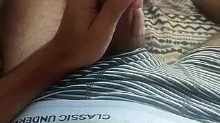 i guide you through jerking off my big cock while i moan and cum deliciously in this homemade solo session