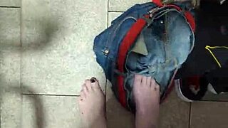 Dare to get naked and masturbate in a public toilet?