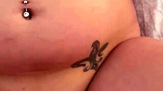 trailer trash hooker flaunts big phat ass before sucking and riding cowgirl.