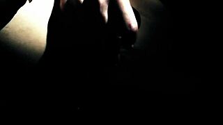 watch this blonde strip on the bed, showing off her big tits and ass