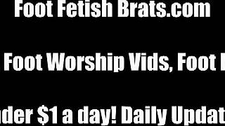 Bella Sucking on Rachel's Beautiful Toes with Intense Desire