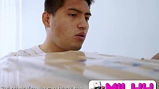 Stepmother's Big Tits Steal the Show with Three Thieves!