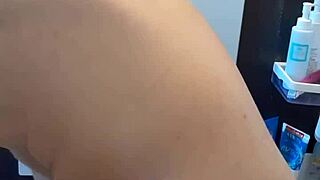 sexy bodybuilder jerks huge cock in shower