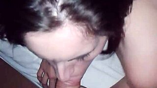 UK ex-girlfriend turns slutty friend for intense cock sucking blowjob session with girlfriend