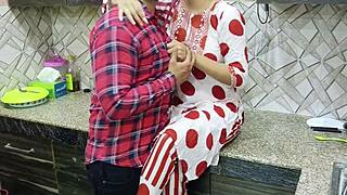 sexy stepmom saara lets me assfuck her quick in kitchen!