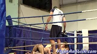 petite babe gets her pussy licked by another babe 😘