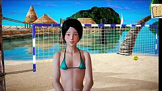 Redhead and brunette teens play family game