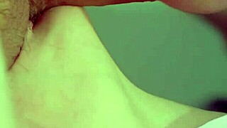 I LICK his BALLS until HE CUMS in MY MOUTH - CLOSE-UP.