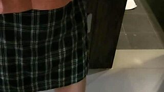 Flirting in front of the mirror with shemale ladyboy