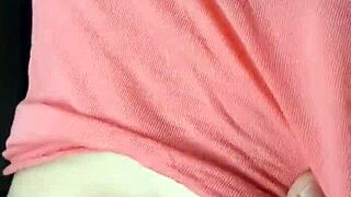 A hot chick likes to have her belly button played with during sex