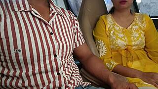 Teen 18+ Shows Boobs in Car for Monster Cock in Risky Public Outdoor Setting