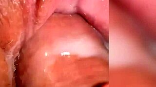 look at that juicy pussy full of cum