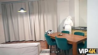 Slutty Debtor Pays with Tight Pussy and Asshole